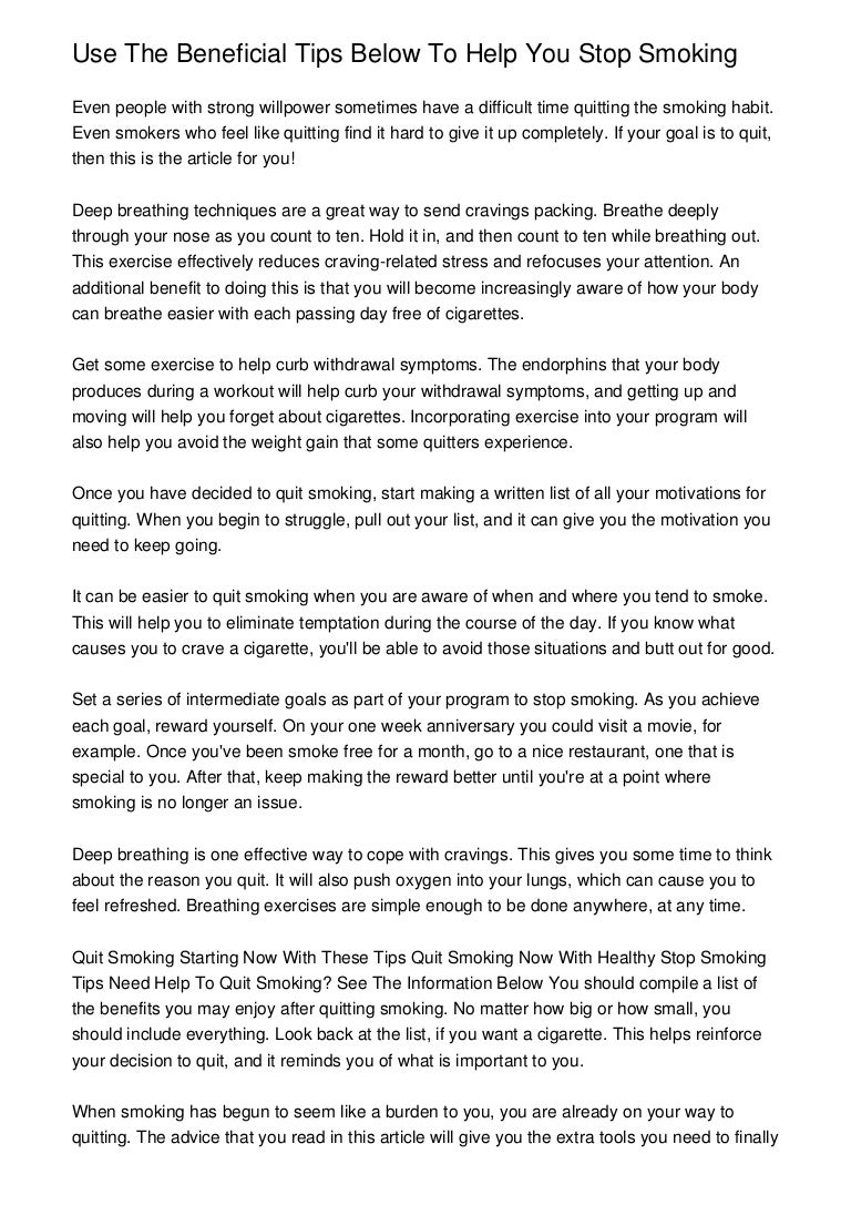 40 ways to quit smoking yourself 40 ways to quit smoking yourself